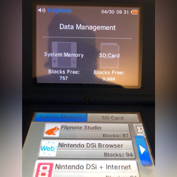 Nintendo DSi XL Midnight Blue Console - Picture 4 of 4